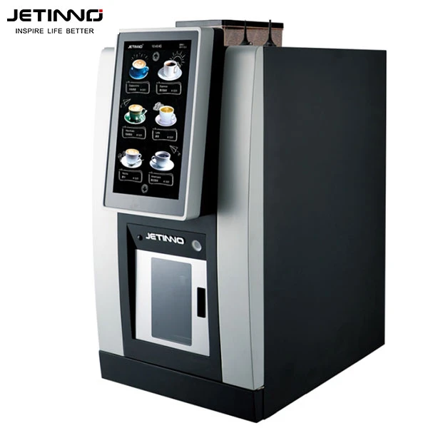 Máquina expendedora de café de encimera, máquina expendedora táctil de 14 pulgadas, vertical