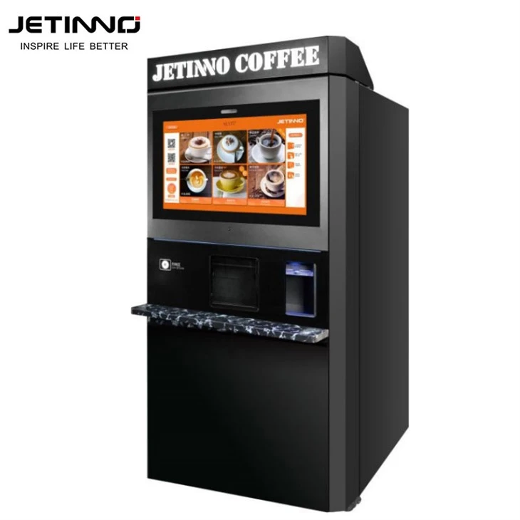 Tapa-automática de máquina expendedora de café con leche fresca