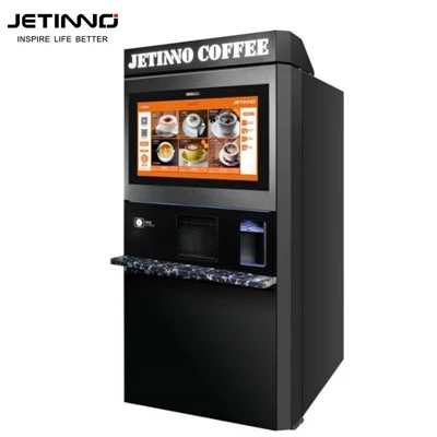 Tapa-automática de máquina expendedora de café con leche fresca